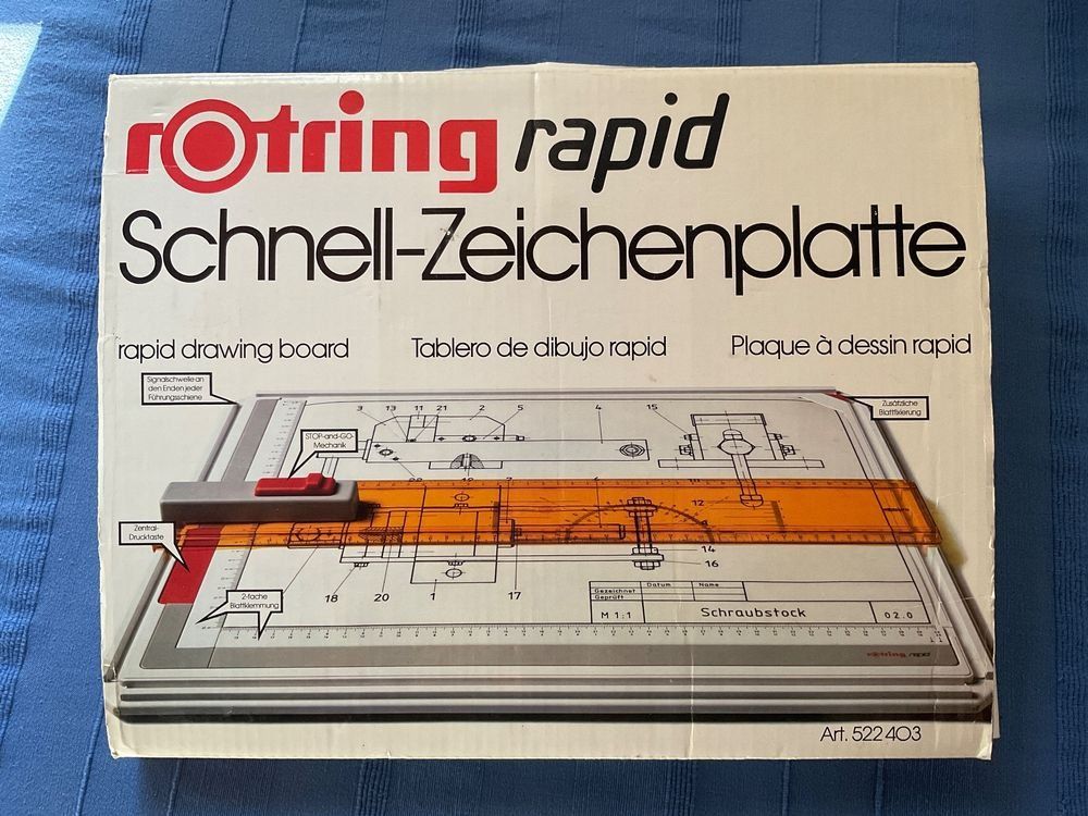 Tutti gli attrezzi: rotring rapid Schnell-Zeichenplatte – Usato da Egnach venduto da ASTROFRITZ 1