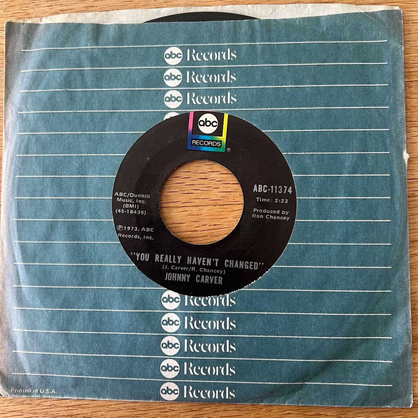 Dischi in vinile: Johnny Carver - You Really Haven't Changed / 1. US 1973 – Usato da Gais venduto da soundcave57