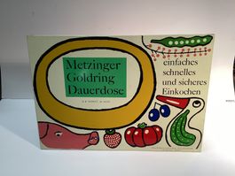 Altes Blechschild Werbung Metzinger Deutschland Vintage