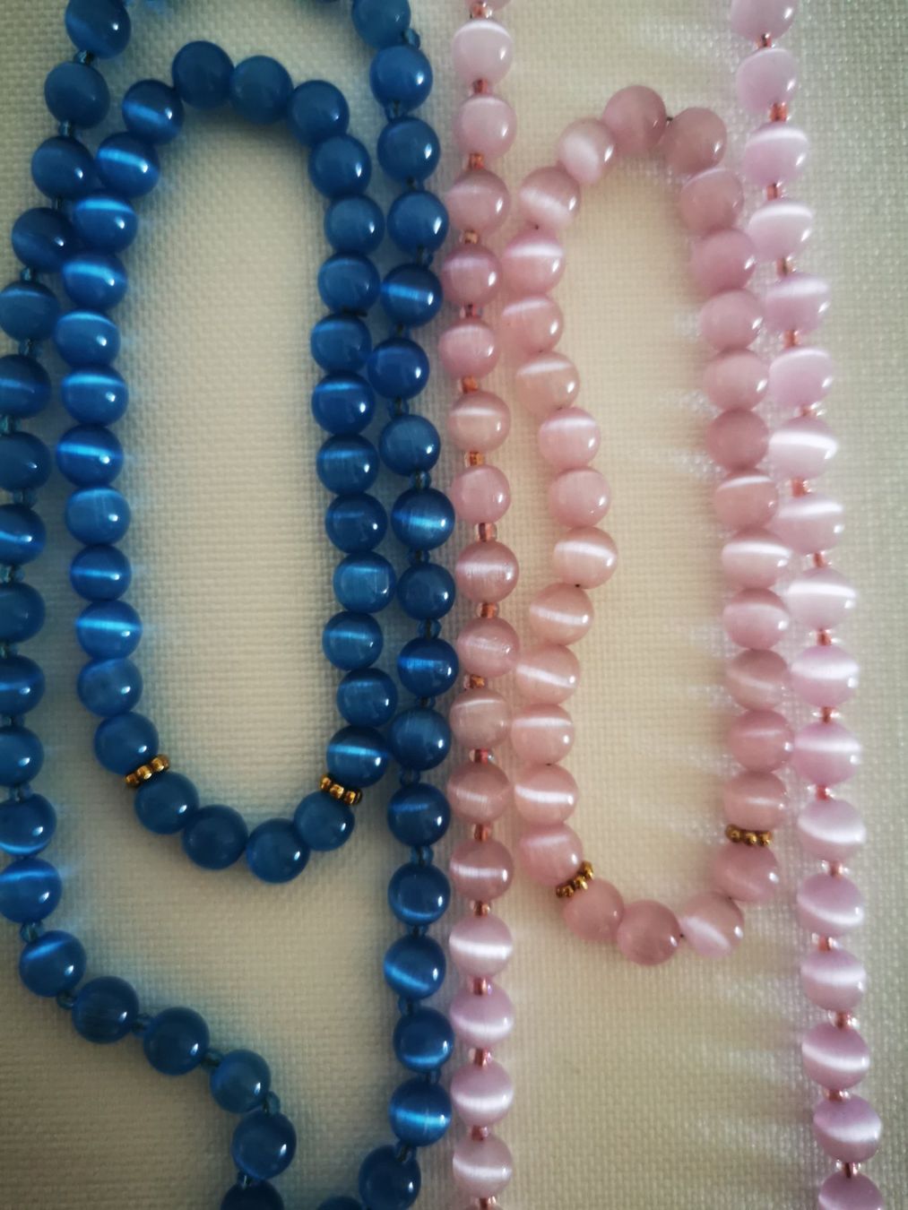 Catenine: Blauer Katzenaugenperlen-Shmuckset – Nuovo (secondo la descrizione) da Niedergösgen venduto da lil_s6k8 1