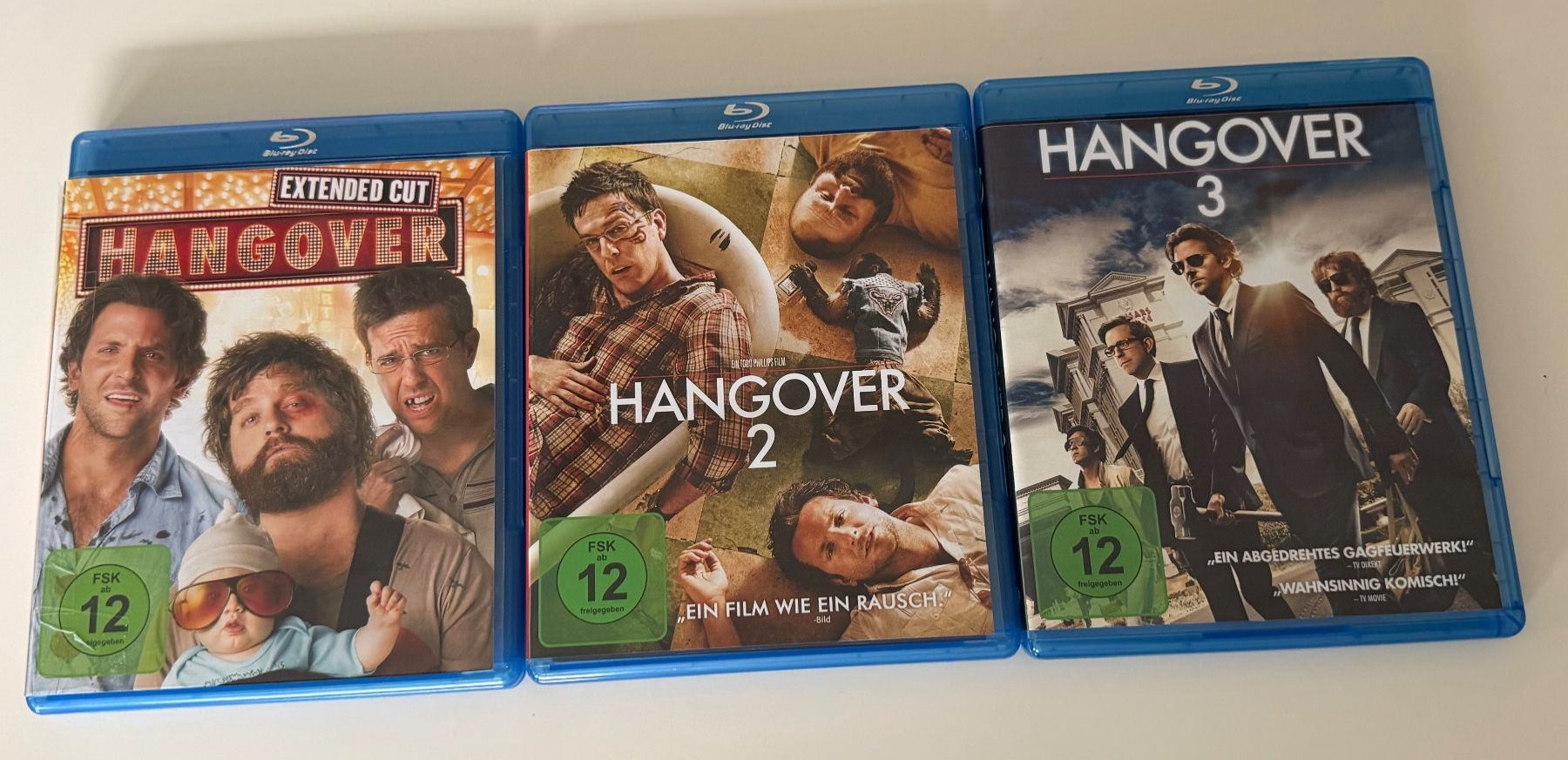 Alle DVDs: Blu-ray Filme Hangover 1, 2, 3 – Gebraucht aus Altstätten SG von sheamus