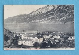 Murg am Walensee - Fabrik - alte Ansichtskarte