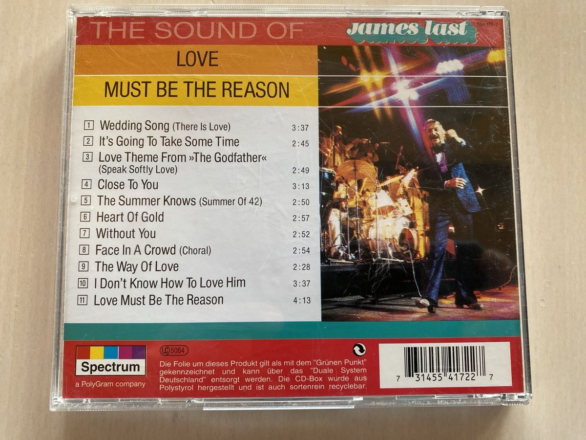 CD: James Last - Love Must Be The Reason – Usato da Oberried Brienz venduto da Chyara 1