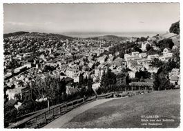 St. Gallen, Blick von der Solitüde, gelaufen 1954