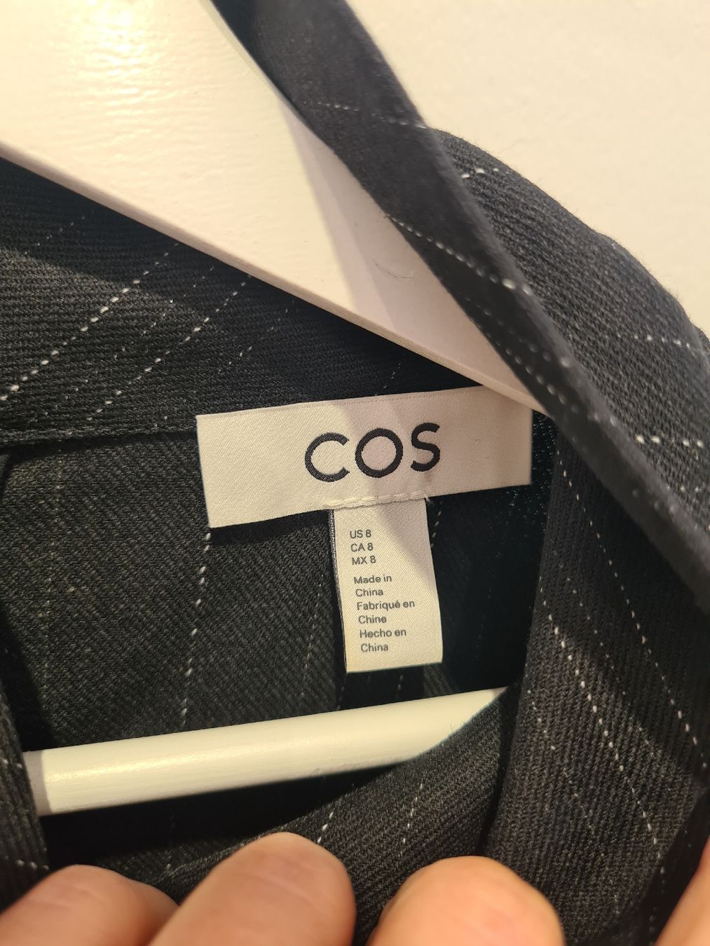 Cos Camicette: COS Hemd blauSchwarz Gestreift Gr. 38/40 – Usato da Adligenswil venduto da FriedasWelt 1
