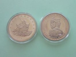 2 Medaillen "10 EURO 1996 / 1998"