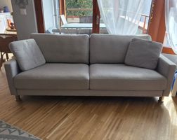 Rolf Benz Sofa hellgrau  3-Sitzer 