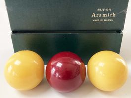 61,5 mm Super Aramith Karambolage Billardkugeln Belgien