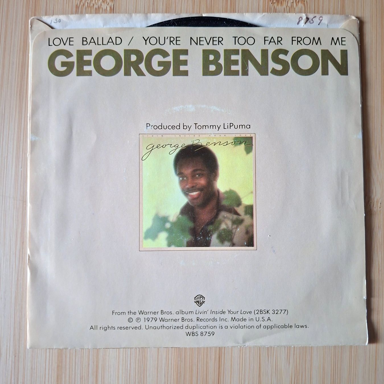 Vinyles: Single 7'' Vinyl George Benson – D'occasion à Burg AG par ..machine_rec.. 1