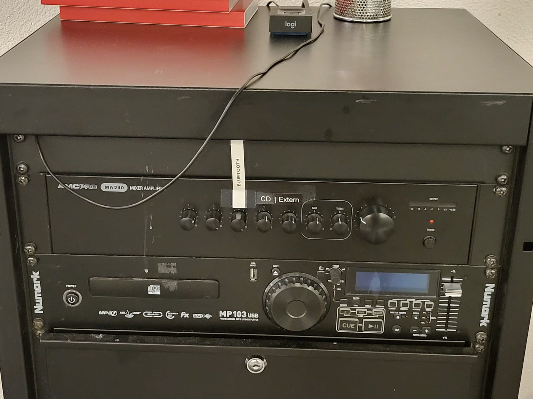 Medion Sistemi audio & multimediali: Amcpro MA 240 Mixer Amplifier & Numark MP103 USB Player – Usato da Bern venduto da angelika.rohrer 1