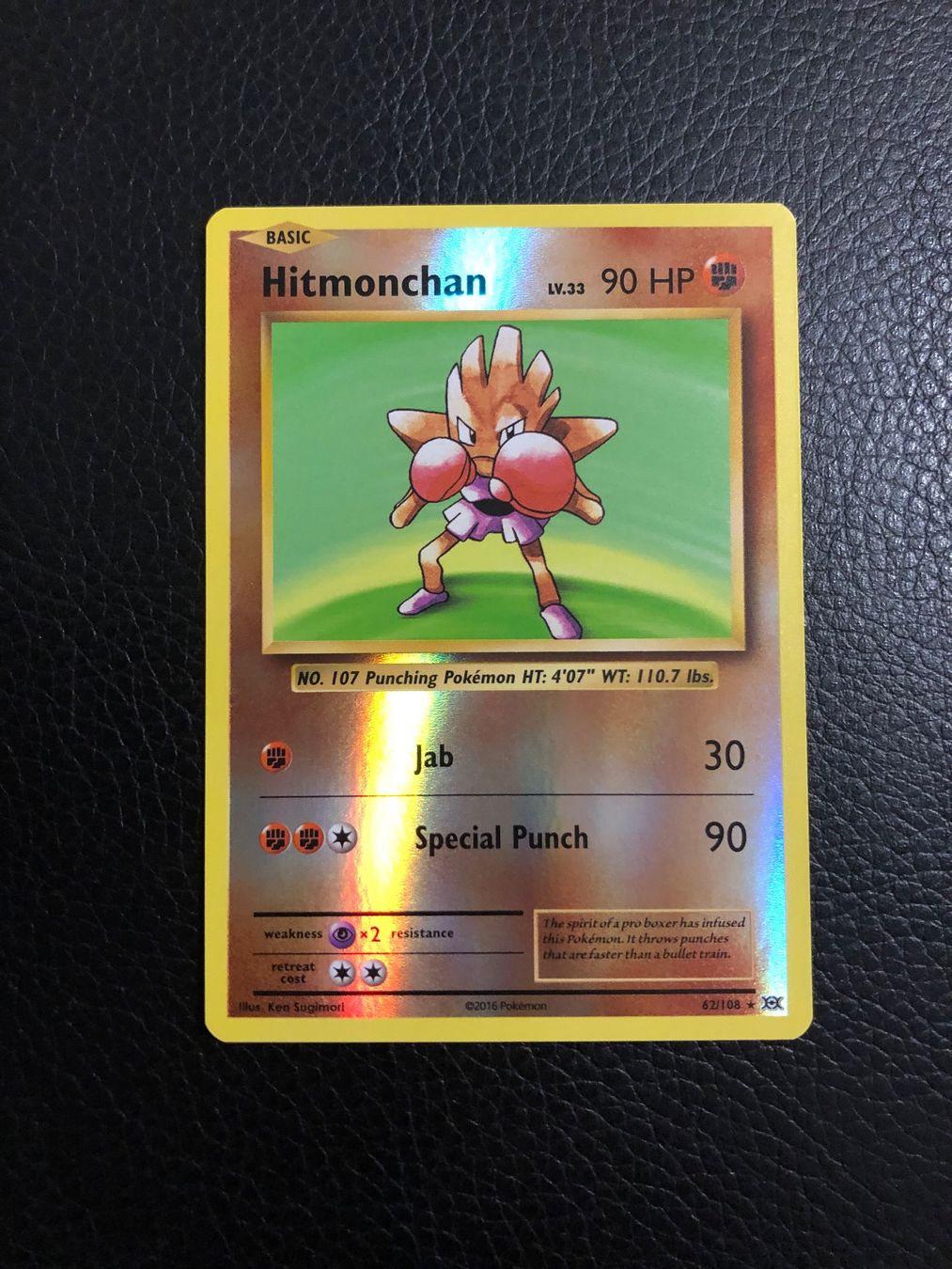 Pokémon Carte collezionabili: Evolutions Hitmonchan reverse rare 62/108 NM Ab 1 – Usato da Paradiso venduto da Pkmn10