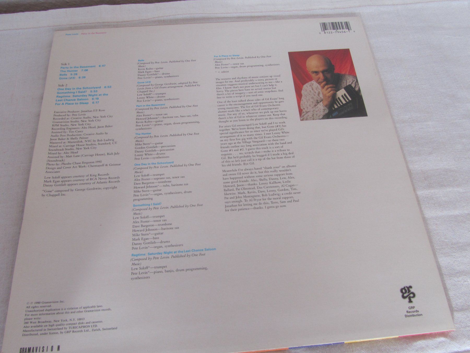 Dischi in vinile: PETE LEVIN:  JAZZ - Party in the Basement – Usato da Seengen venduto da mikelele 3
