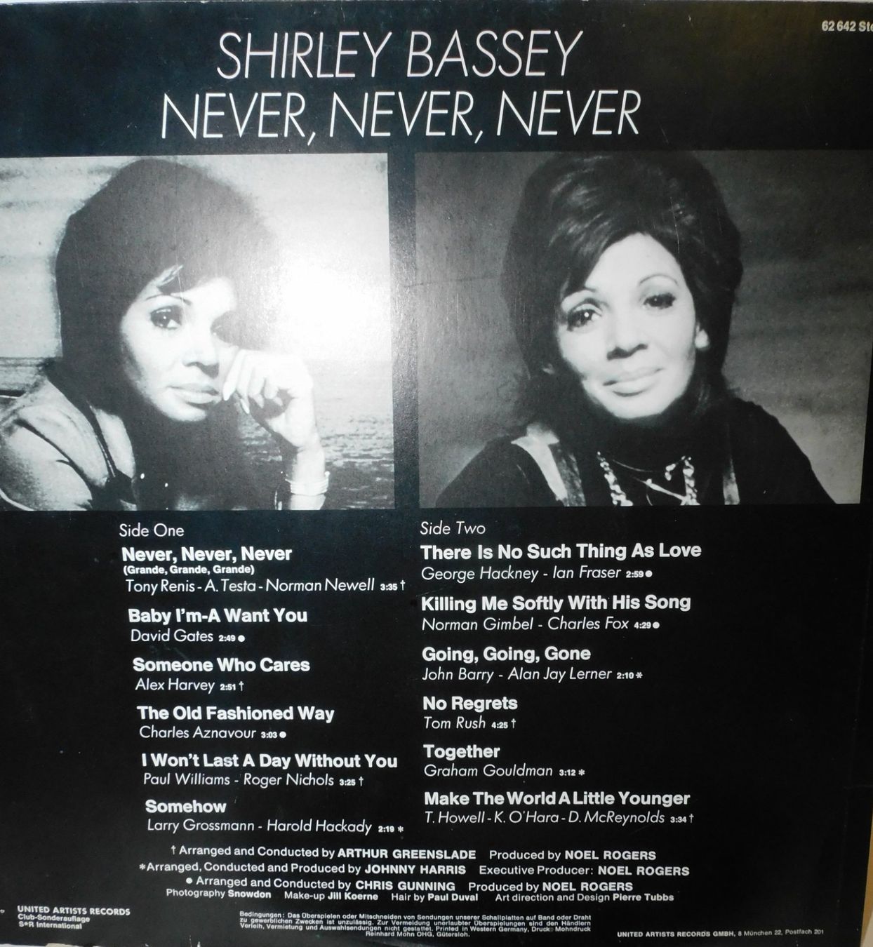 Dischi in vinile: Lp Schallplatte 1973 Shirley Bassey - Never Never Never – Usato da Sursee venduto da 76 2