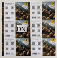 Fullset Swiss Crypto Stamp 4.0 – Special Edition ID1-6 Gold!