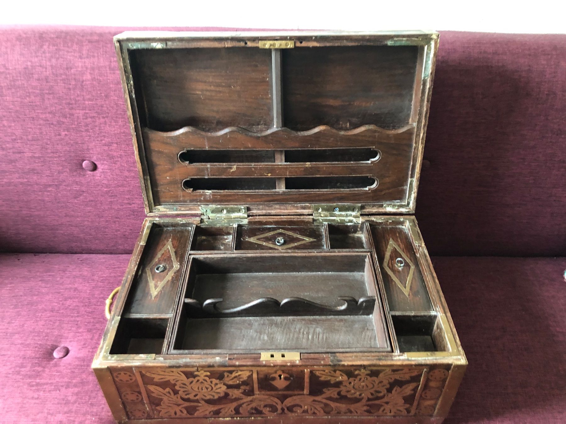 Truhen: Coffret écritoire ancien Asie centrale – Gebraucht aus Genève von fga_yt99 3