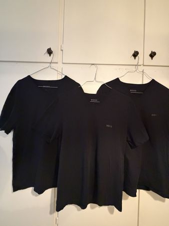 Set di 3 T-shirt BOSS uomo nere taglia L lotto 3 capi