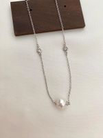 Süsswasserperlen Anhänger mit Kette /echte