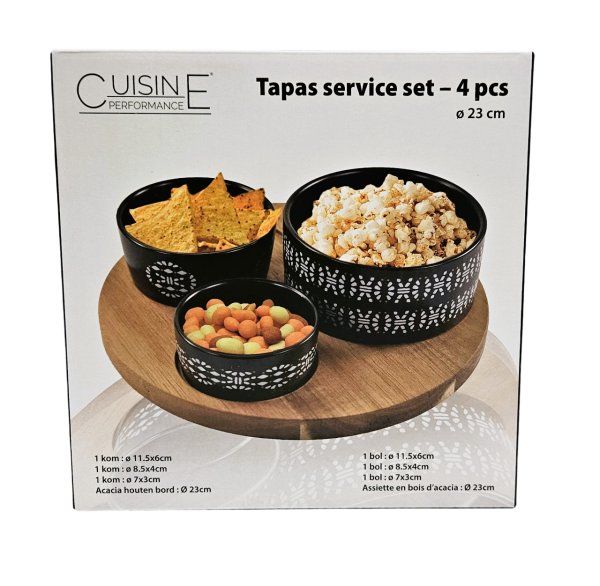 Ciotole: Cuisine Performance Tapas-Set – 4-teilig – Nuovo e nell'imballaggio originale da Thalheim an der Thur venduto da elmarket