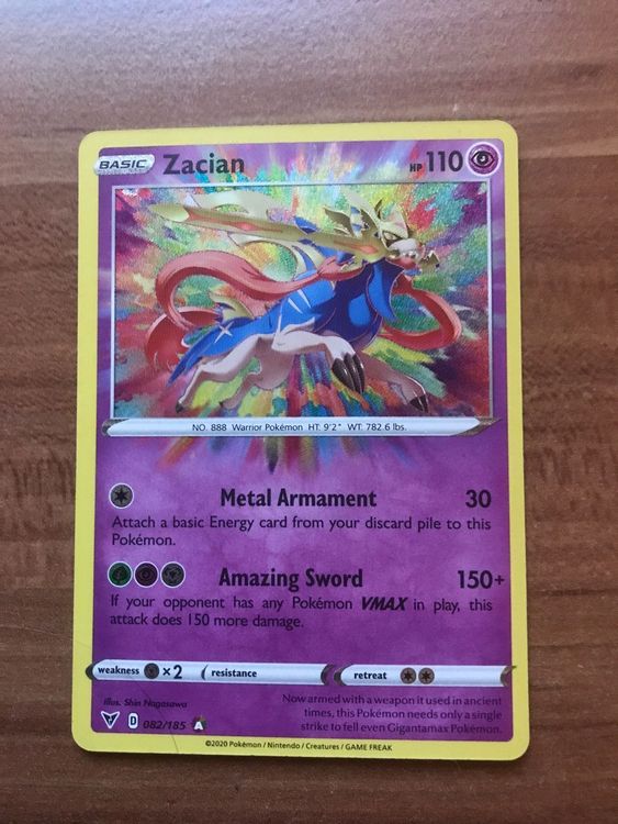 Zacian Amazing Rare Vivid Voltage | Kaufen Auf Ricardo