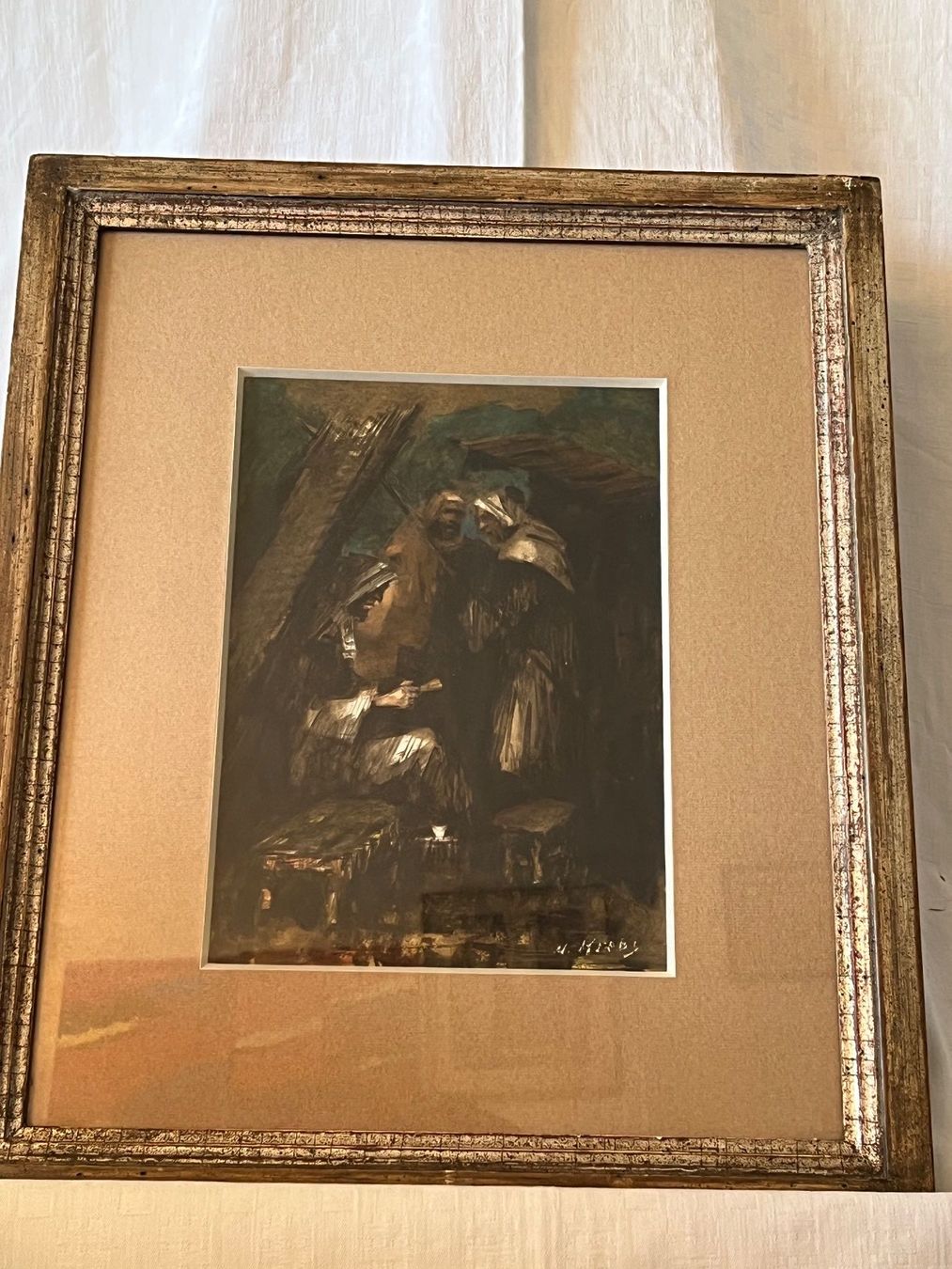 Dipinti: Walter Krebs Aquarell signiert gerahmt – Usato da Basel venduto da PAUL_ART 1