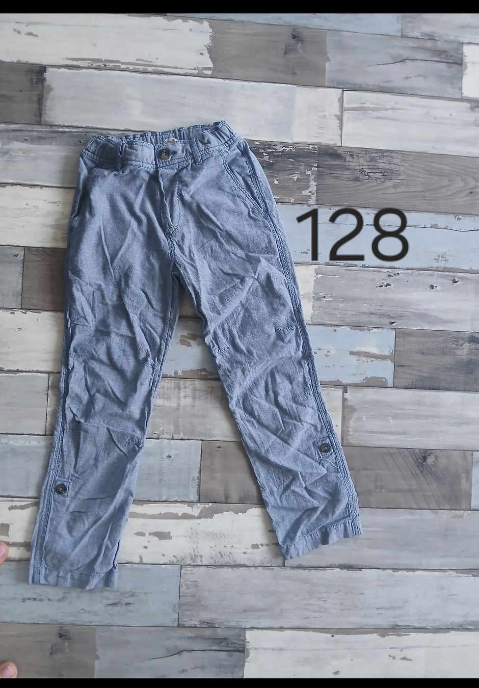 Pantaloni: 128 leichte Baumwolle Sommer Hose Junge – Usato da Sevelen venduto da boutiquenounou