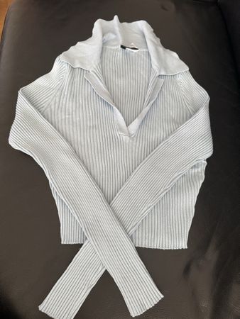 H&M hellblaues Oberteil Grösse M Crop