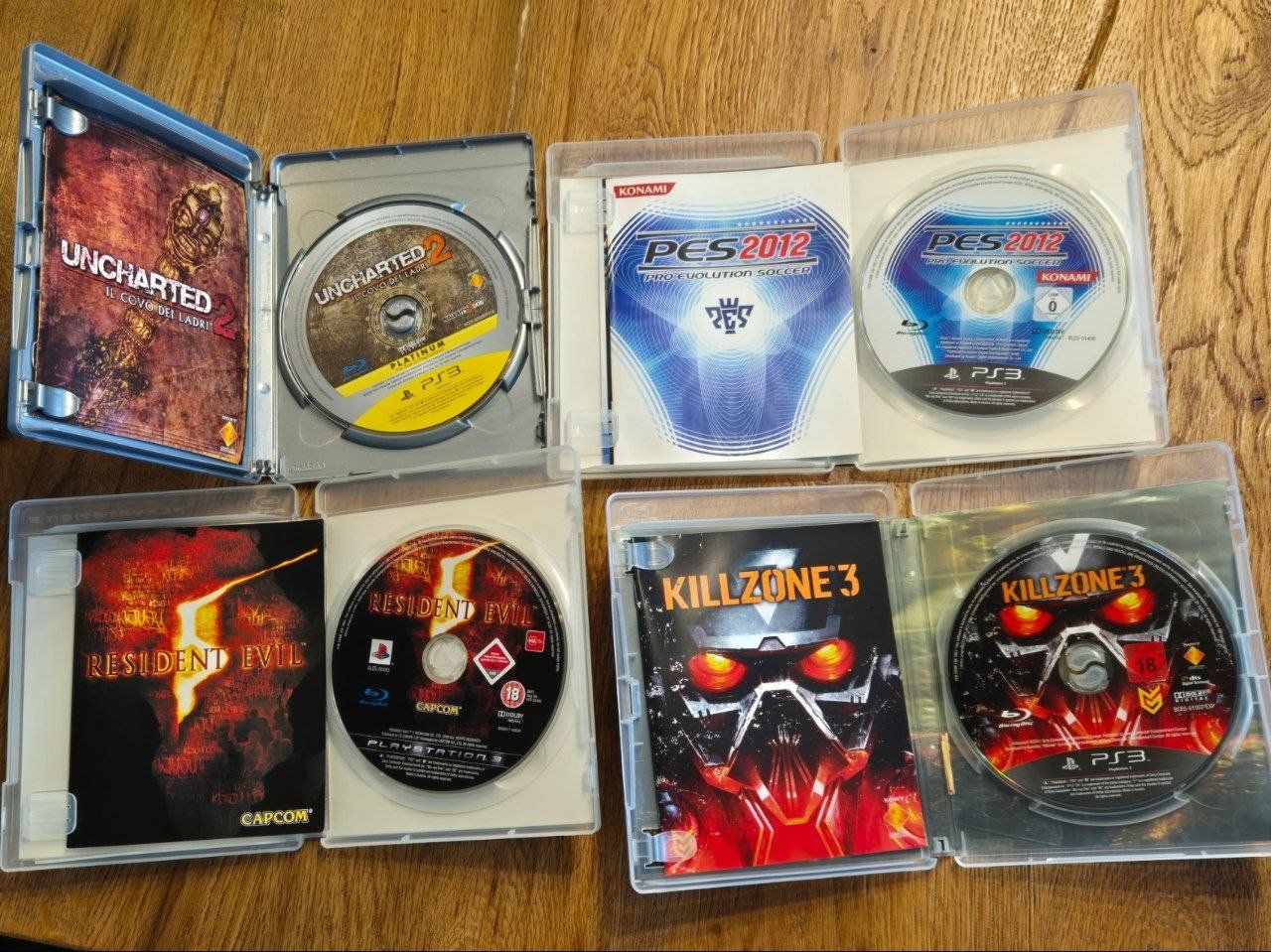 Giochi: PS3 Bundle Uncharted 2 + Resident Evil 5 + Killzone 3 + PES – Usato da Grandvaux venduto da zetolone