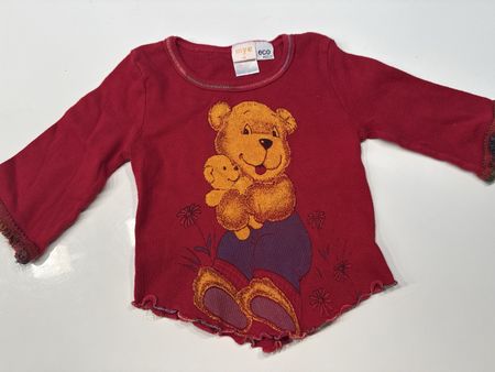 Rotes Myc Langarmshirt Gr. 86