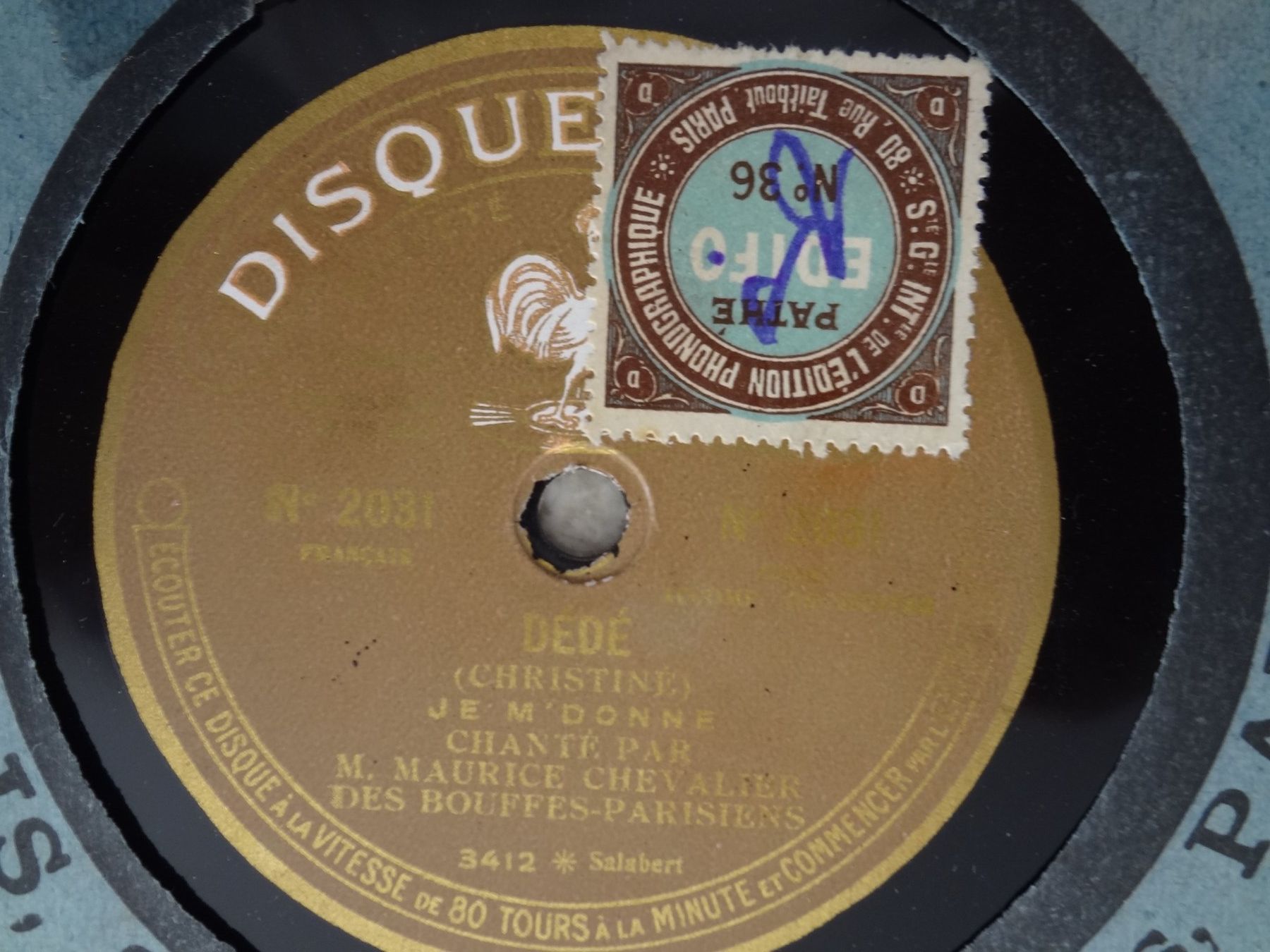 Dischi in vinile: 3 disques 78 tours saphir de Maurice Chevalier – Usato da Aigle venduto da Robflac55 4