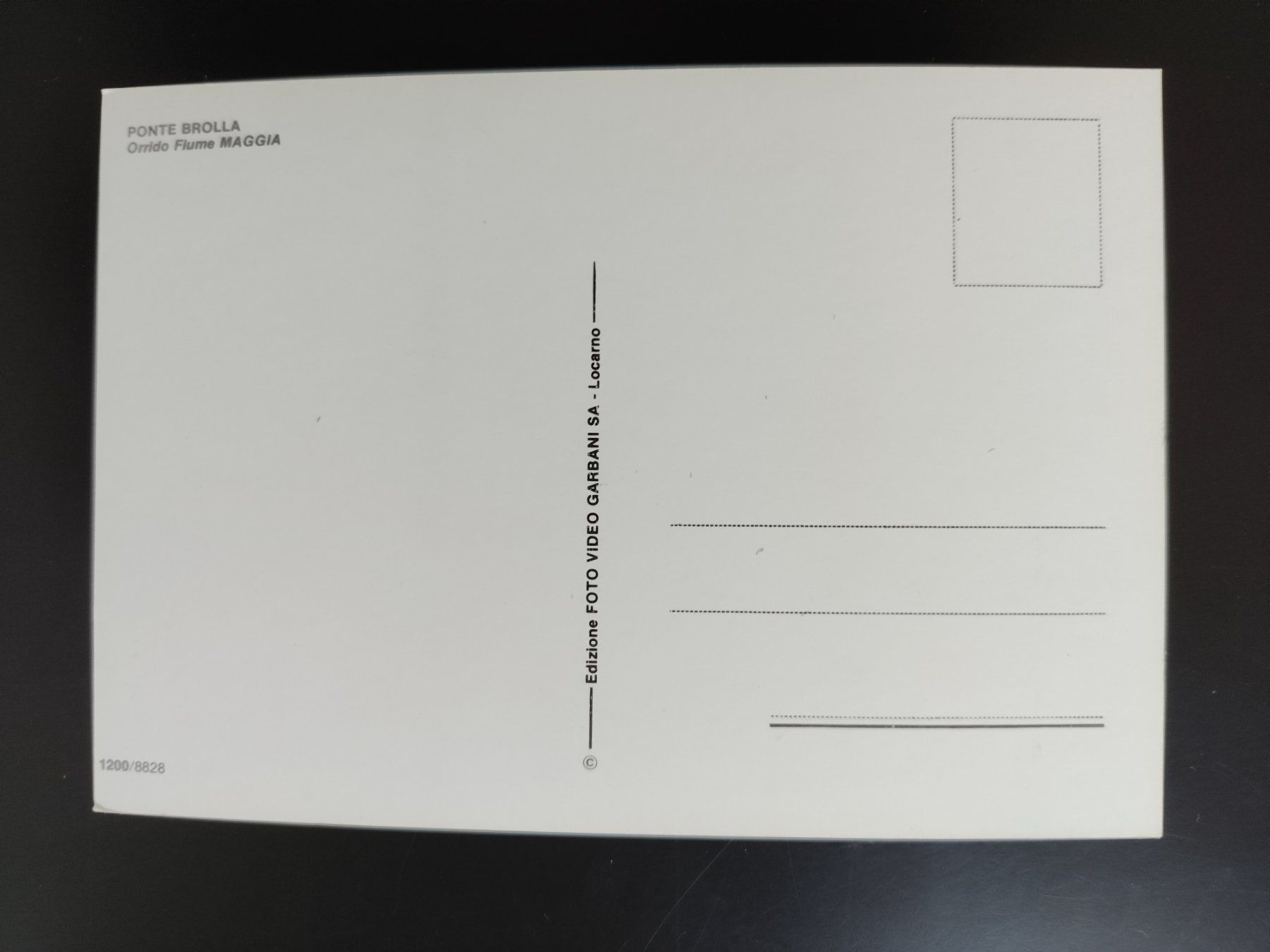 Cartoline postali: Ponte Brolla Orrido Fiume Maggia – Usato da Ohmstal venduto da Lebensfreude05 1