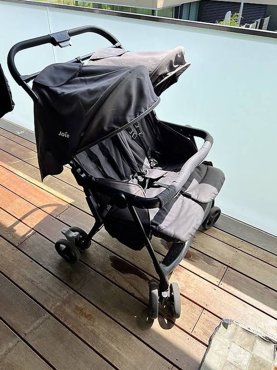 EYPKPL Faltbarer Doppelsitz-Tandem-Kinderwagen - Leichter  Zwillingskinderwagen Mit 4 Liegemodi