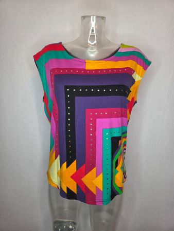 Desigual Y2K Top mit Pailletten – EU M/L