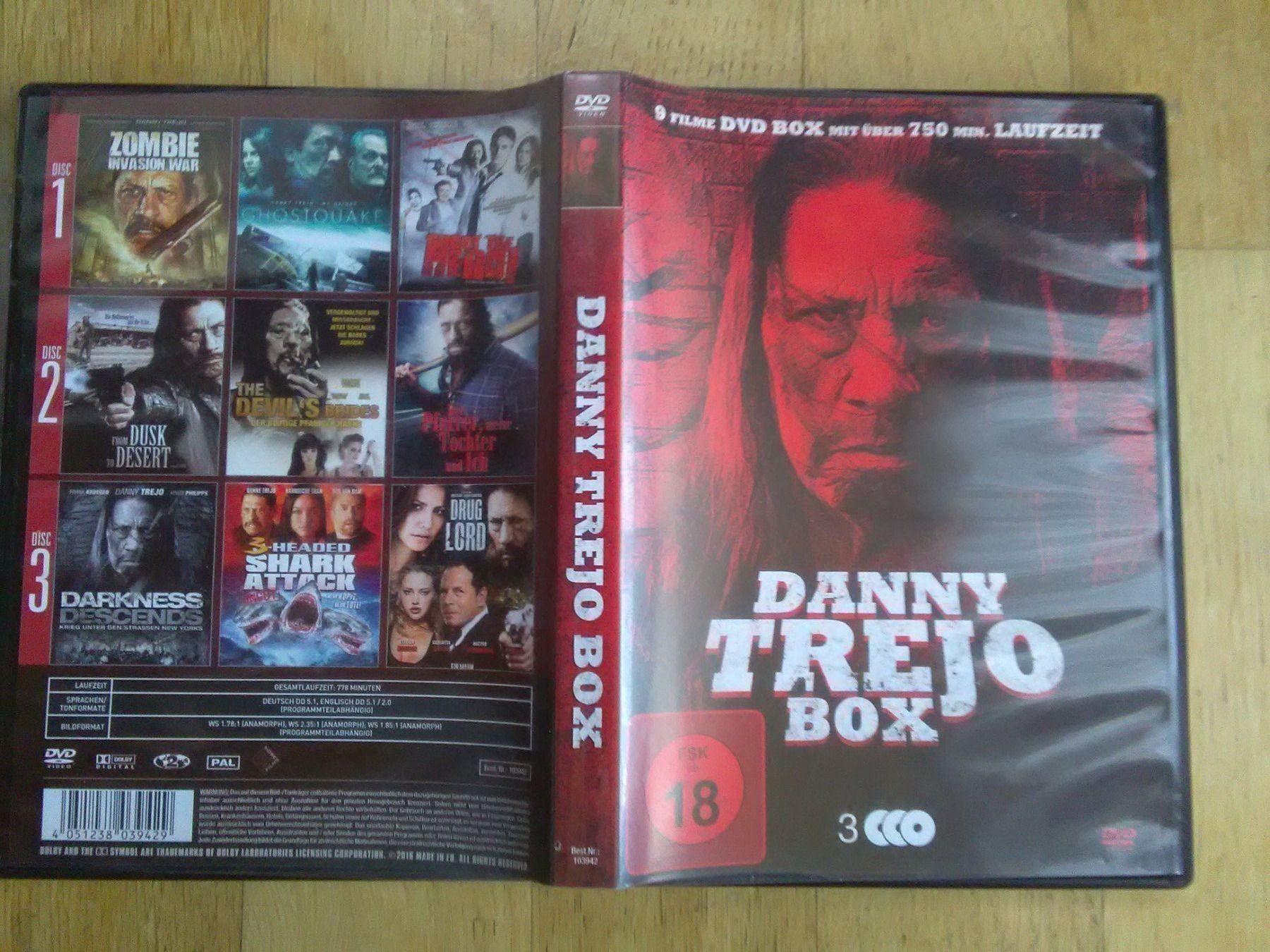 Tutti i DVDs: Danny Trejo Box -  (3 DVD's) – Usato da St.Galllen venduto da elkaphone 1