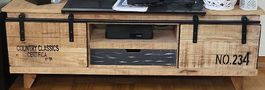 TV lowbaord, Fernseh Tisch, 120x30x40cm Massivholz