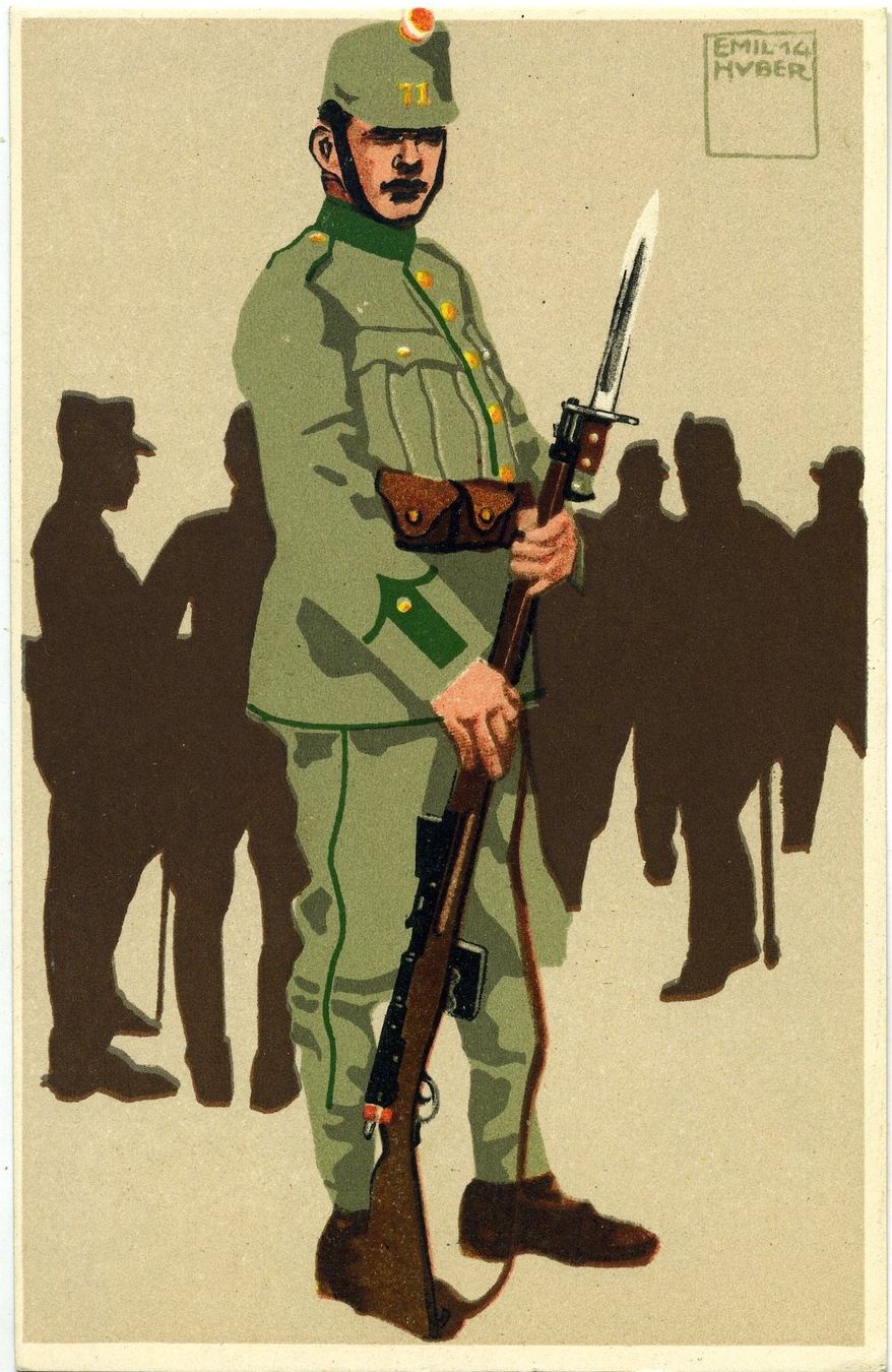 Cartoline postali: Militär AK. Emil Huber. 1916 – Usato da Versoix venduto da HELVETICA_1
