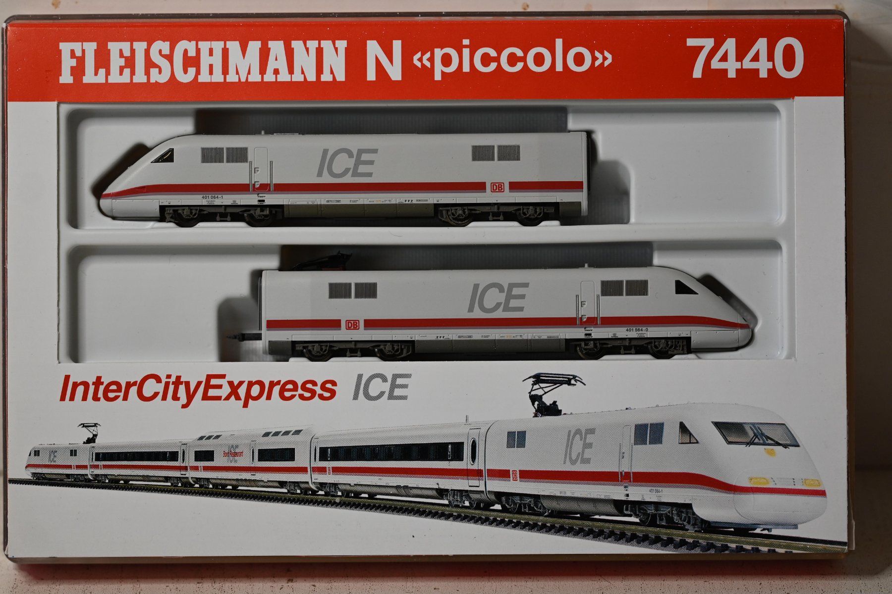 Fleischmann Trains électriques: Fleischmann Piccolo N 7440 ICE  Zugset mit OVP , läuft – D'occasion à Laupen ZH par Zmoewe