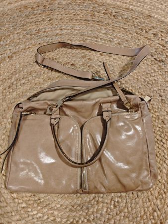 Edle Ledertasche von Pasito, beige