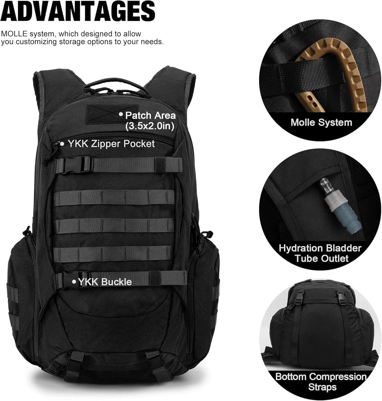 Zaini: 45L Outdoor Rucksack Trekkingrucksäcke – Nuovo e nell'imballaggio originale da Geneve venduto da Titi2008 4