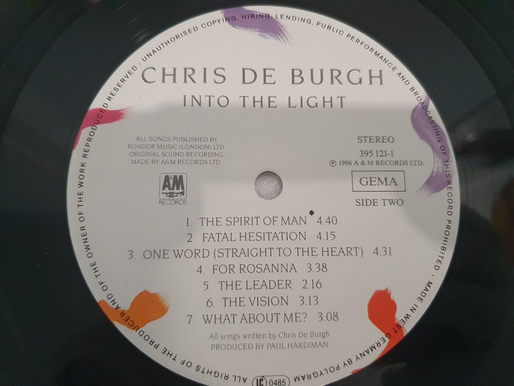 Dischi in vinile: Chris de Burgh – Into The Light – Usato da Uster venduto da Vinyl-Leidenschaft 6