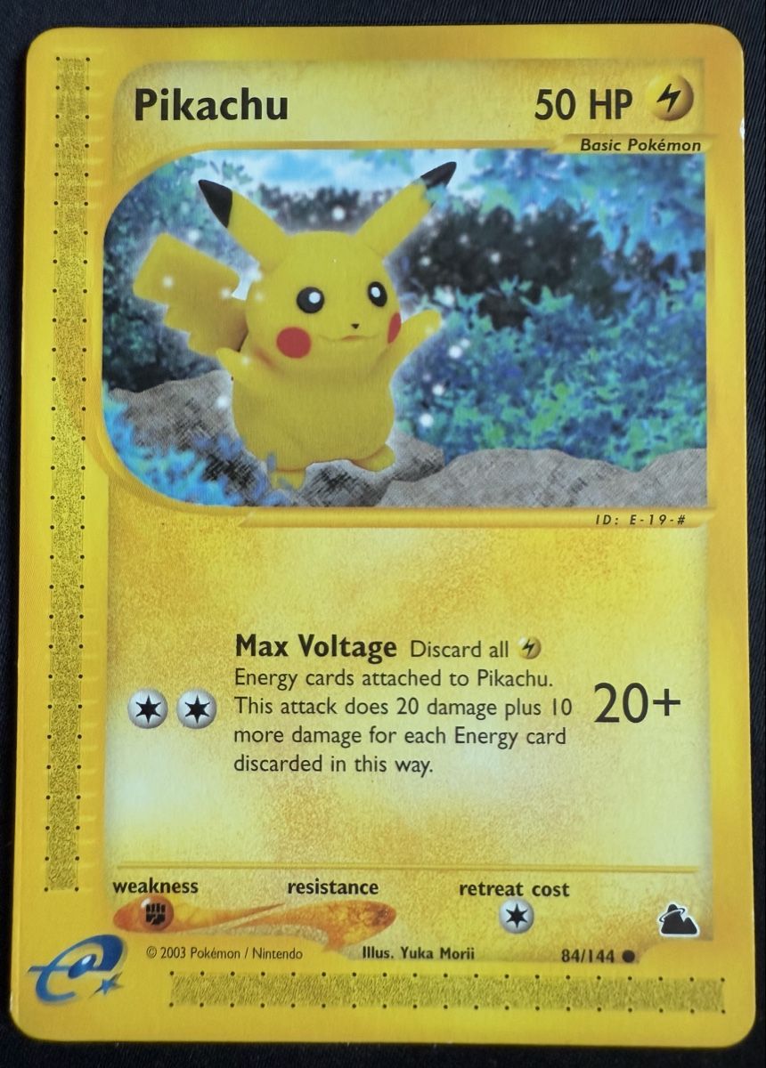 Pokémon Carte collezionabili: Pikachu Pokemon Skyridge - 84/144 – Usato da Winterthur venduto da SiddyPokemon