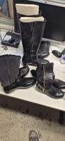Damenstiefel verschiedene Modelle schwarz gebraucht