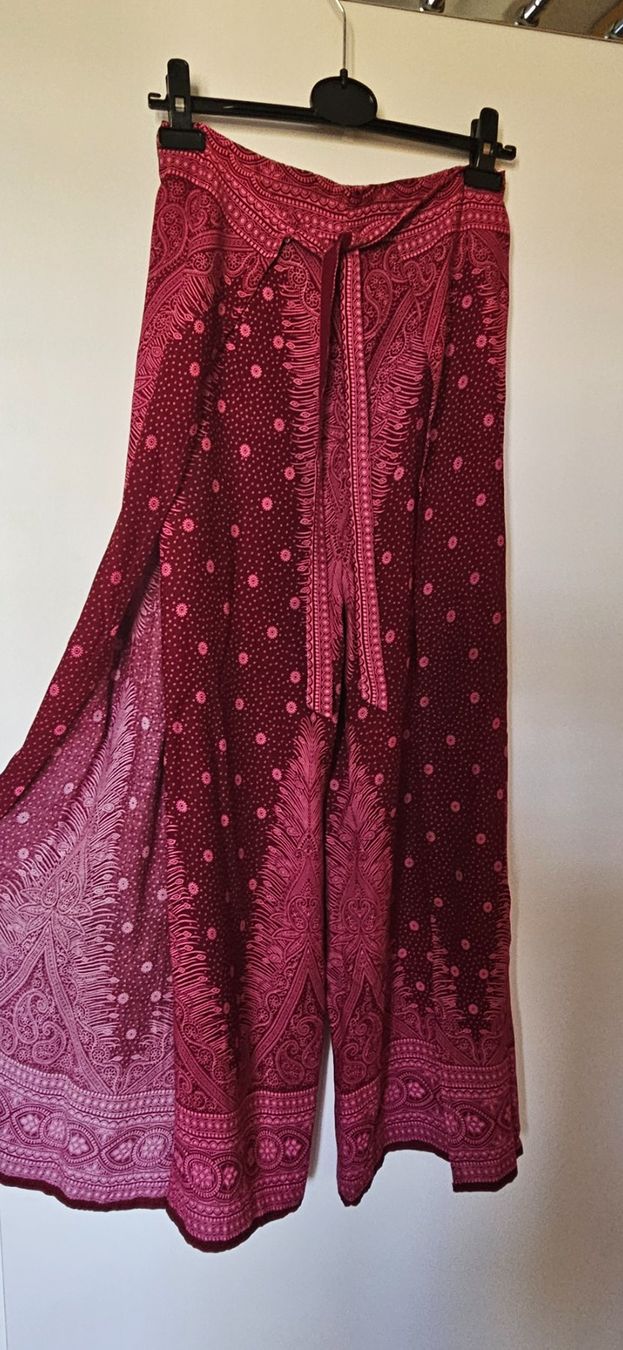 Hosen: Pinke Sommerhose mit Muster, Grösse S, neu – Neu (gemäss Beschreibung) aus Kloten von Kloten1 2