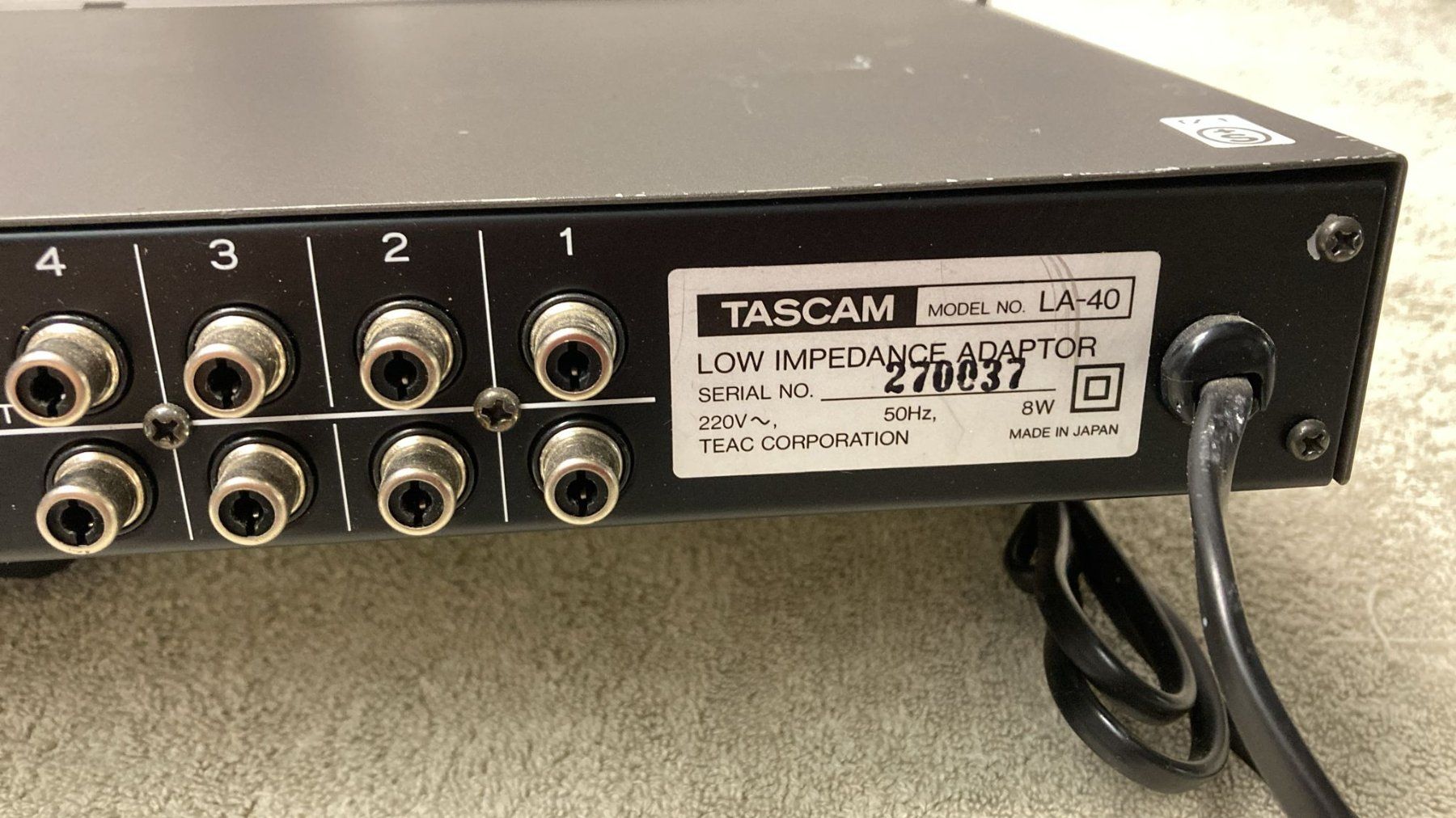 Tascam Convertitori: Tascam-LA40 Konverter – Usato da Dietikon venduto da Rima57 9