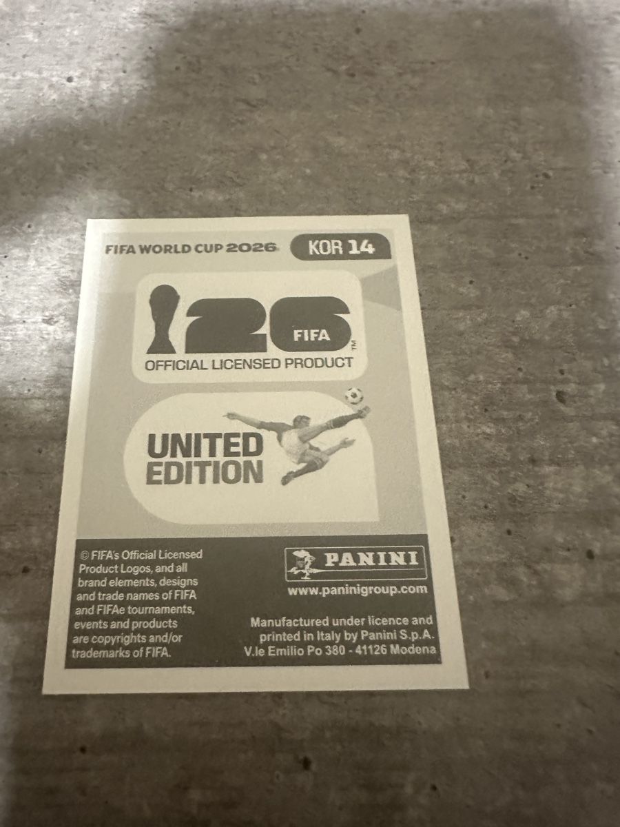 Panini Sammelbilder & Trading cards: KOR 14 , FIFA WORLD CUP 2026 PANINI  – Neu (gemäss Beschreibung) aus Frauenfeld von 1PegPeg1 1