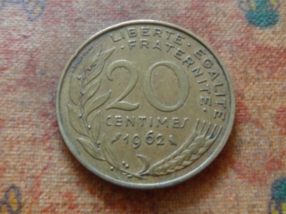 Tutti le monete: FRANCE  20 Centimes  1962  (P) – Usato da Romanel-sur-Lausanne venduto da Swift13