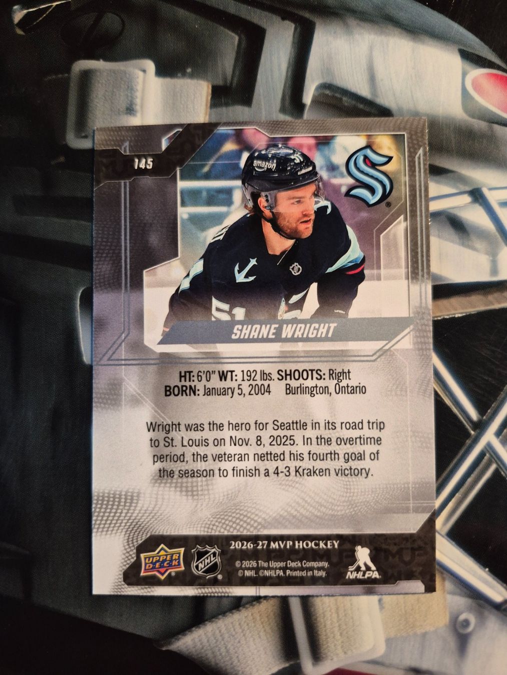 NHL Sammelbilder & Trading cards: NHL Shane Wright Seattle Kraken – Gebraucht aus Treiten von Sauber73 1