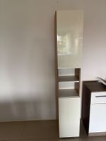 Hochschrank mit offenen Fächern weiss holz gebraucht