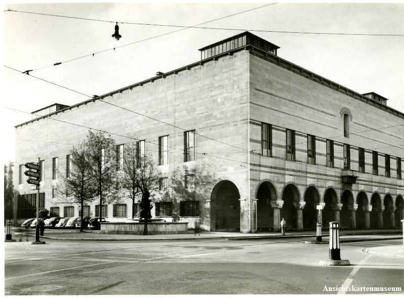 Cartoline postali: Basel - Kunstmuseum + ca. 1950 – Usato da Emmenbrücke venduto da teestube