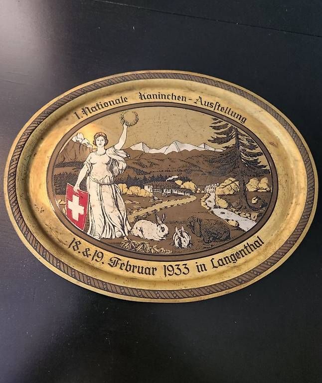 Altre raccolte & rarità: 1933 Lagenthal Nationale Kaninchen – Usato da Seuzach venduto da Wolf936 1