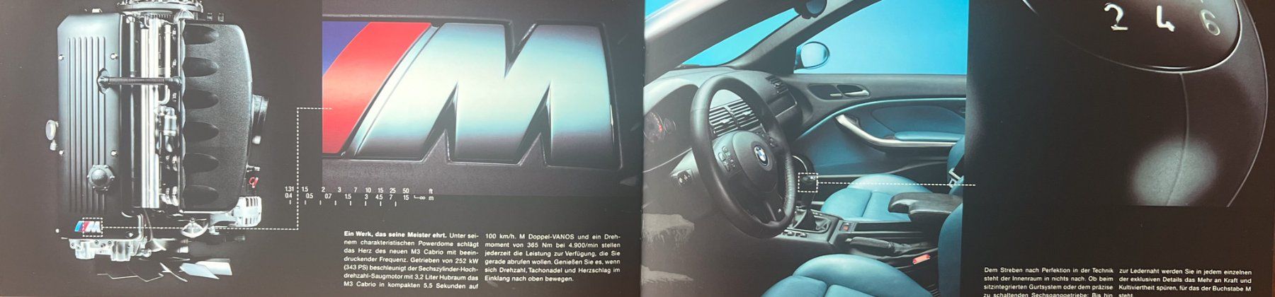 BMW Dokumente: ORIGINAL PROSPEKT | 3ER-BMW M3 CABRIO - TYP E46 | AB 01.2001 – Gebraucht aus Unterägeri von Isha04 5